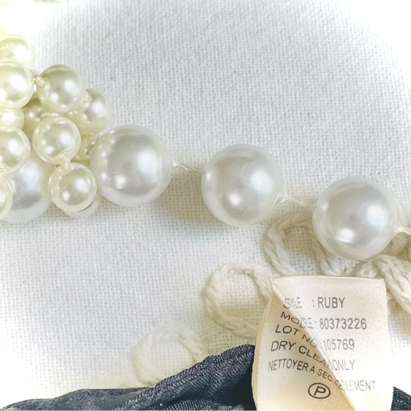 THEORY | 8 | Ruby Black Linen Viscose Lightweight Dress Short Button Cuff Detail - Picture 6 of 15